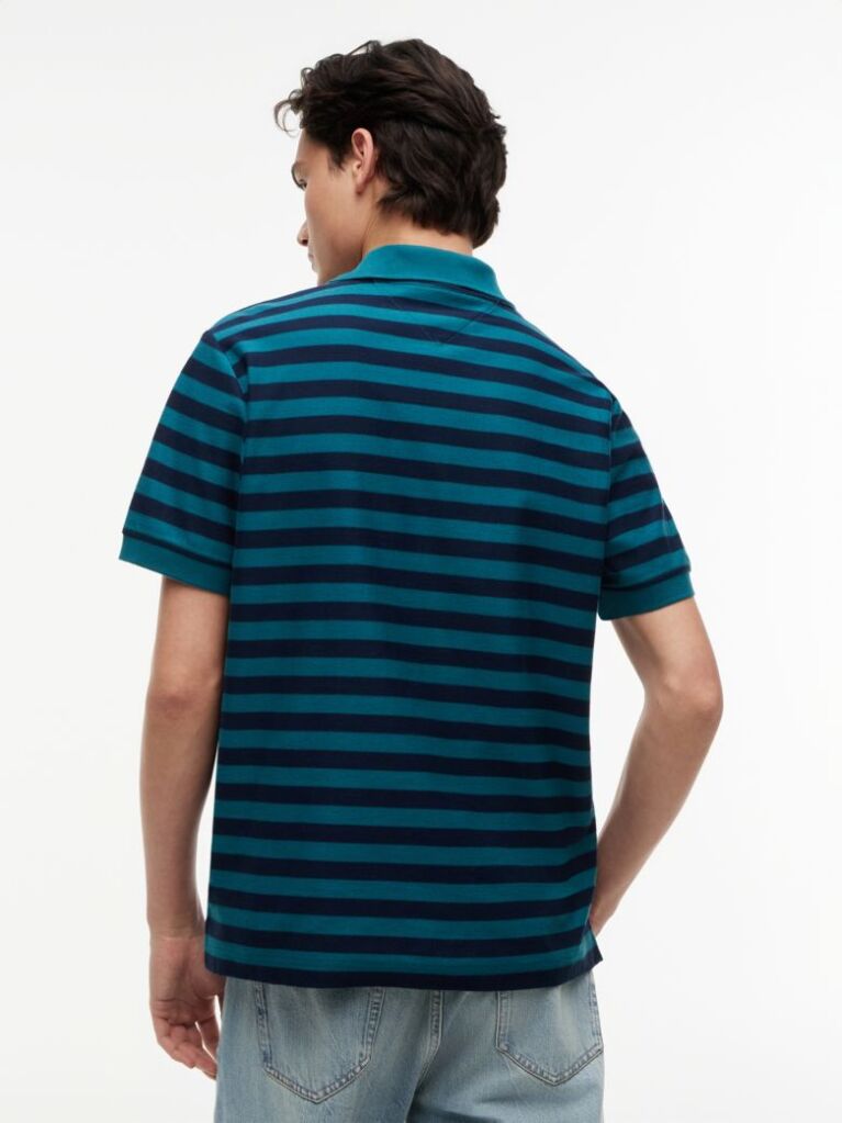Multi Regular Fit Stripe Jersey Polo Shirt  Men