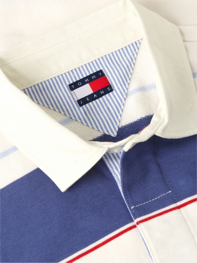 Multi Relaxed Fit Mixed Stripe Rugby Shirt  Men
