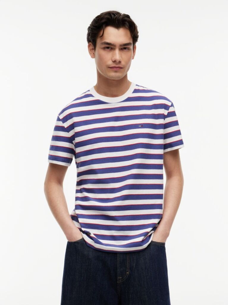 Multi T-Shirt Με Ρίγες Και Σημαία  Άνδρες