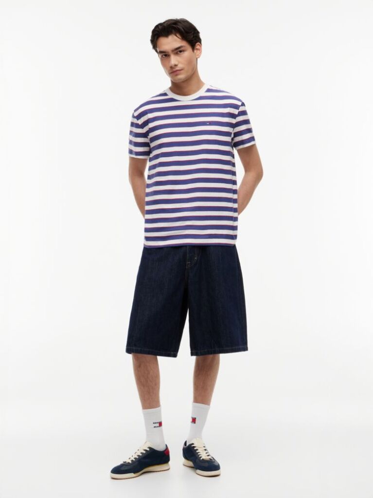 Multi T-Shirt Με Ρίγες Και Σημαία  Άνδρες