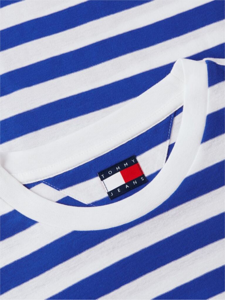 Multi Tommy Flag Stripe Long Sleeve T-Shirt  Men