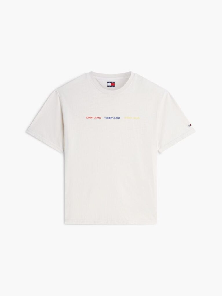 White Repeat Logo T-Shirt  Men