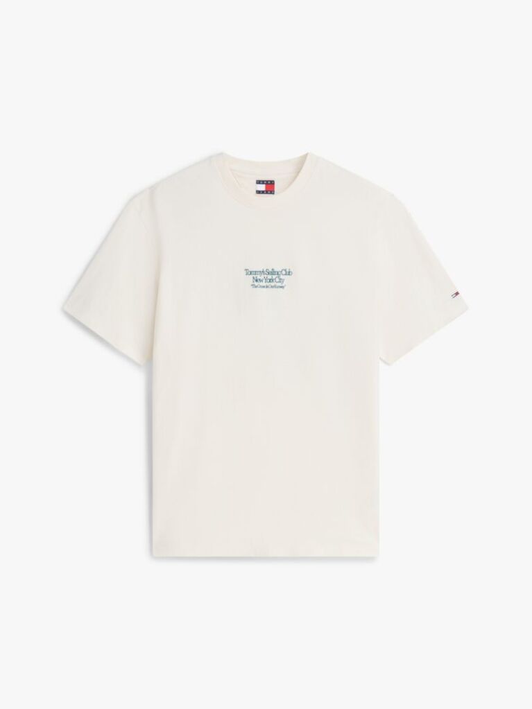 Beige Back Graphic Relaxed Jersey T-Shirt  Men