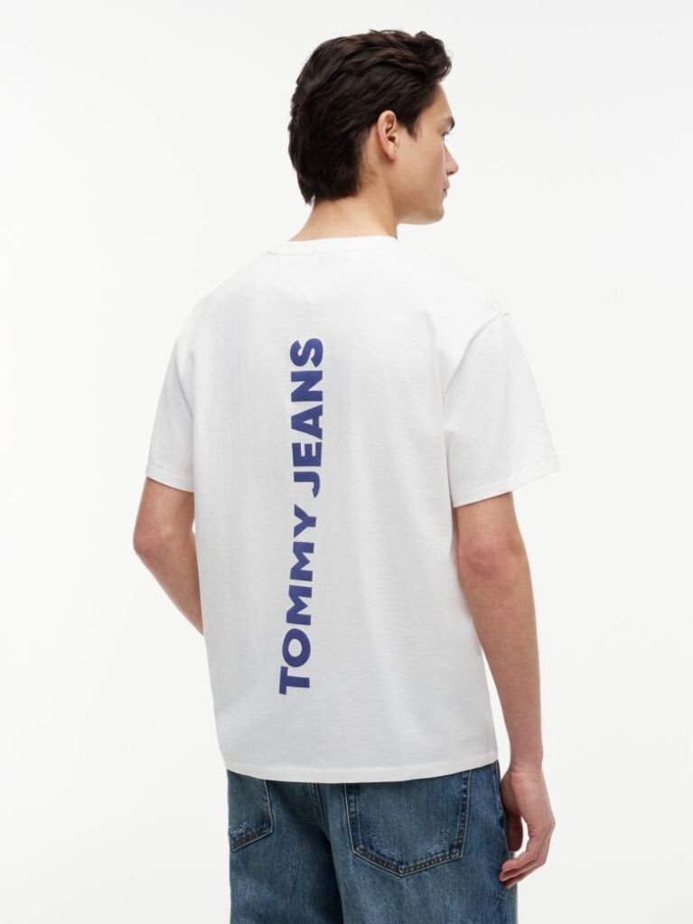 White Back Logo Relaxed Jersey T-Shirt  Men