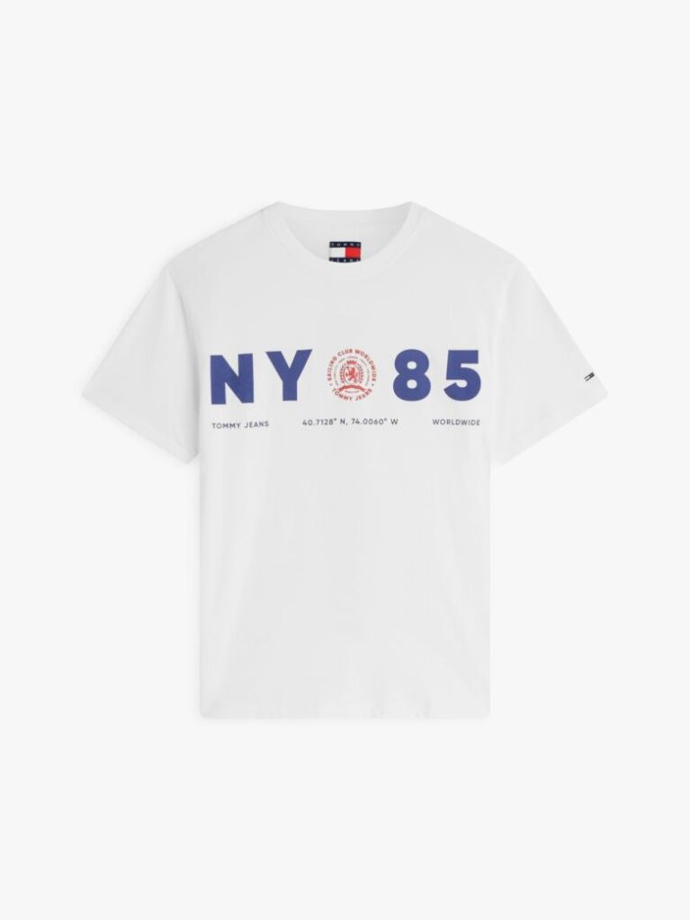 White Back Logo Relaxed Jersey T-Shirt  Men