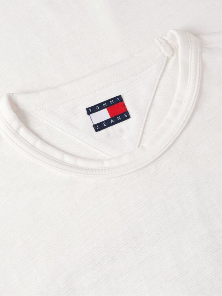 White Back Graphic Textured Relaxed T-Shirt  Men