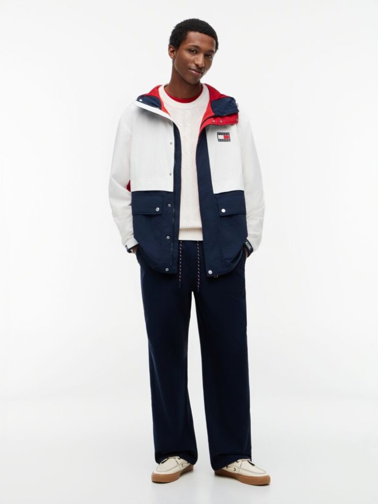 Blue Logo Regatta Relaxed Ripstop Windbreaker  Men