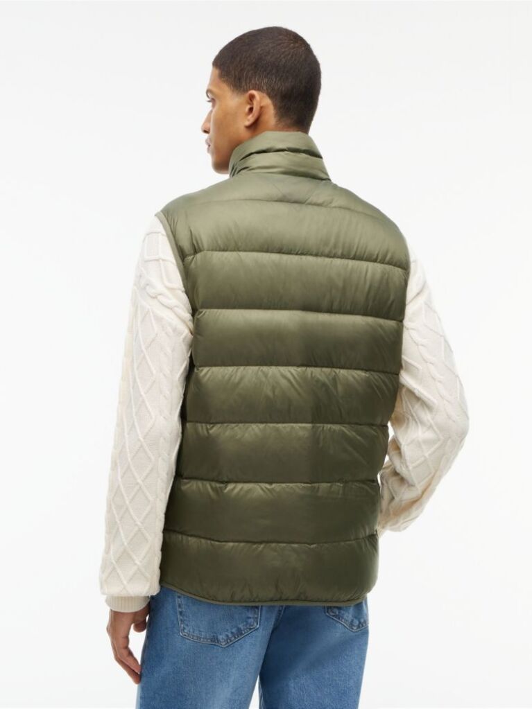 Green Lightweight Ripstop Packable Down Gilet  Men