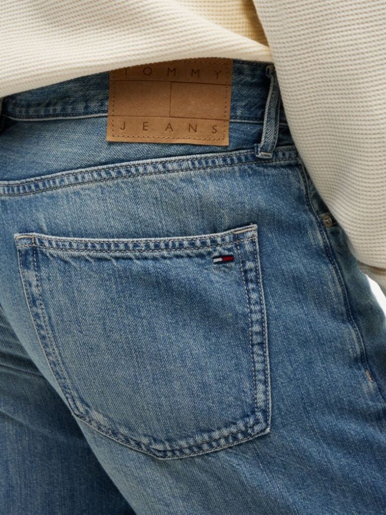 Denim Otis Regular Straight Jeans With Linen  Men