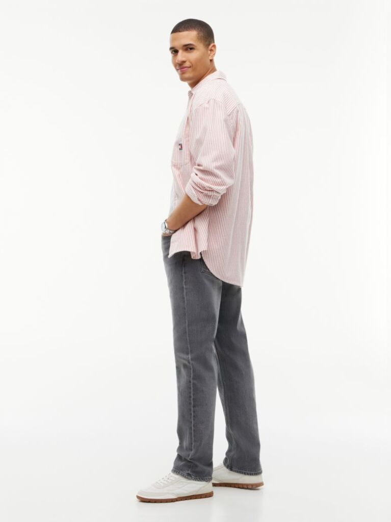 Denim Ryan Slim Straight Whiskered Jeans  Men