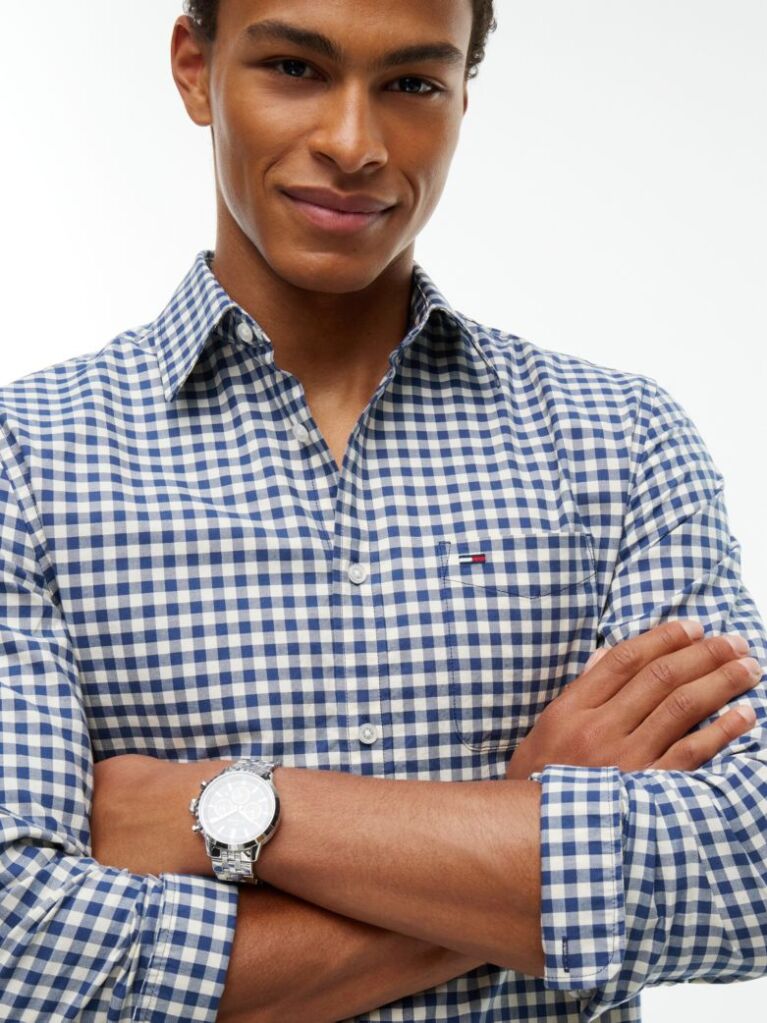 Multi Regular Fit Check Oxford Shirt  Men