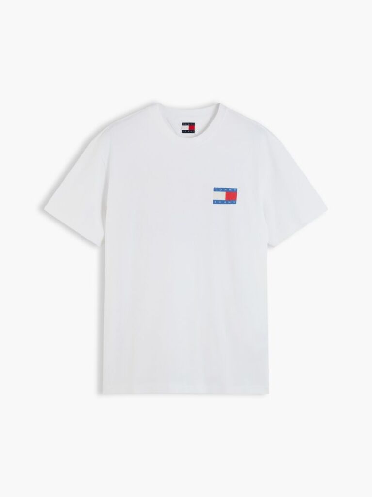Μπεζ Άνετο T-Shirt Με Πίσω Signature Λογότυπο  Άνδρες