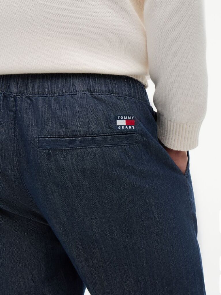 Blue Sonny Lightweight Twill Tapered Trousers  Men