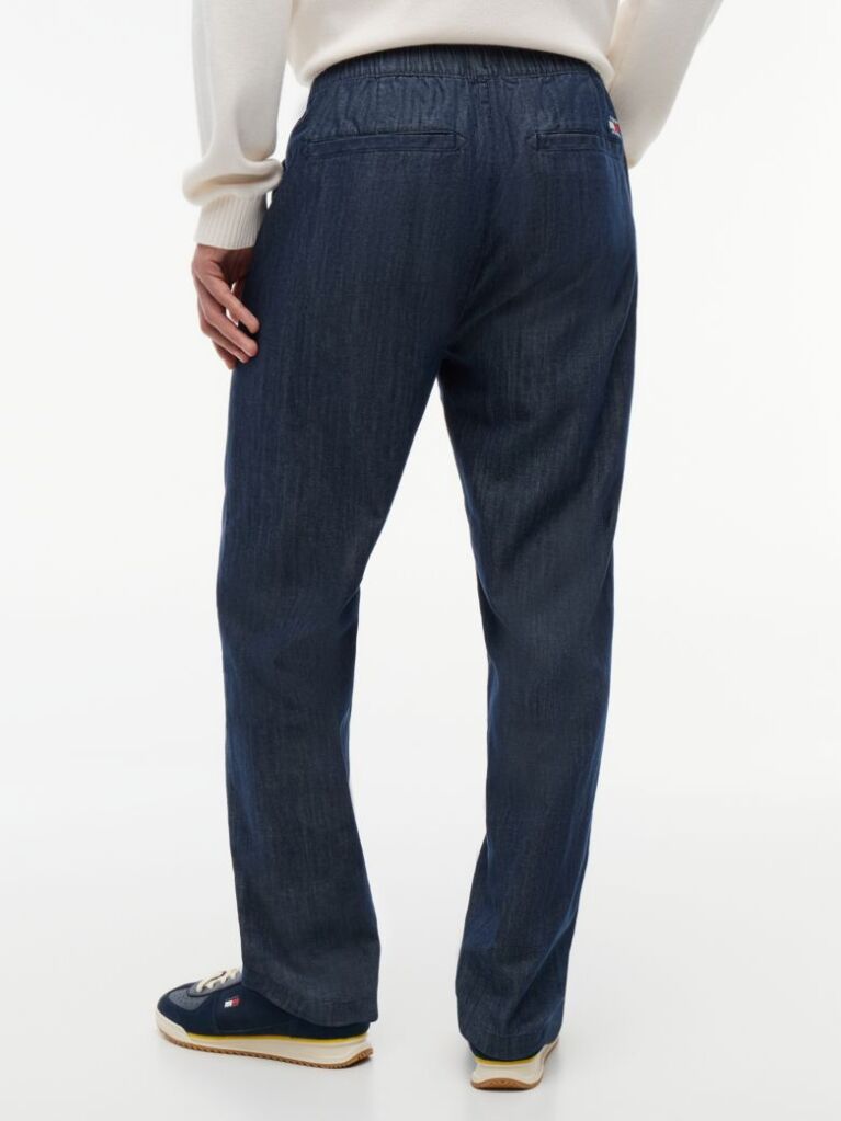 Blue Sonny Lightweight Twill Tapered Trousers  Men