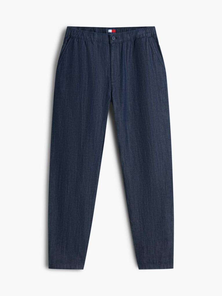 Blue Sonny Lightweight Twill Tapered Trousers  Men