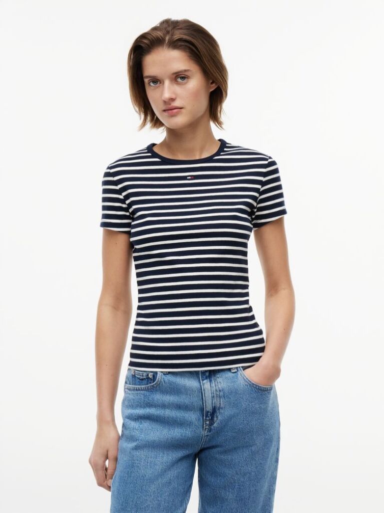 Multi Essential Slim Rib-Knit T-Shirt  Women
