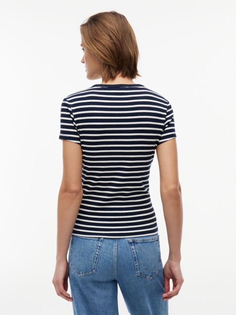 Multi Essential Slim Rib-Knit T-Shirt  Women