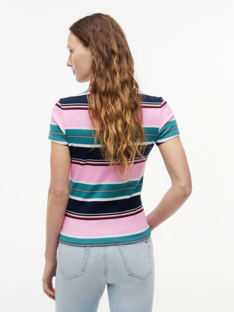 Multi Essential Slim Rib-Knit T-Shirt  Women
