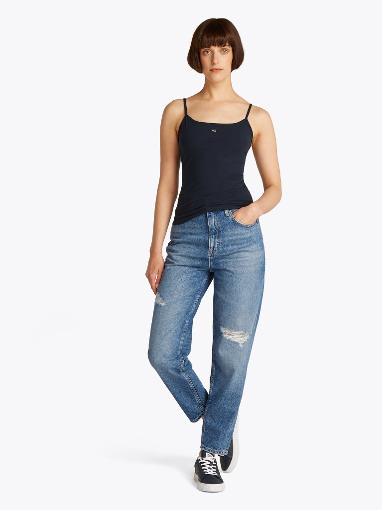 Denim Tapered Mom Jeans  Women