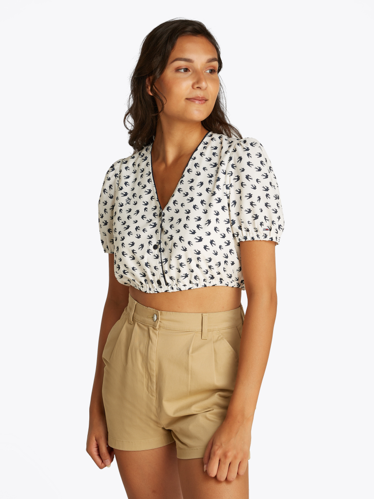 Multi Cropped Blouse  Women