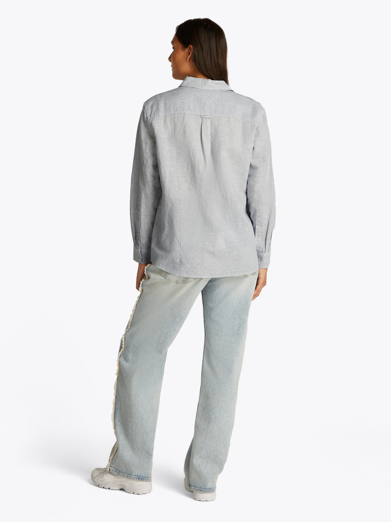 Multi Relaxed Linen Shirt  Women