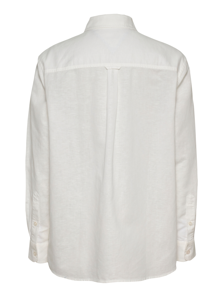 Beige Relaxed Linen Shirt  Women