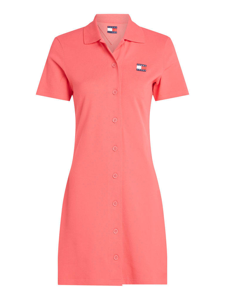 Pink Badge Pique Polo Dress  Women