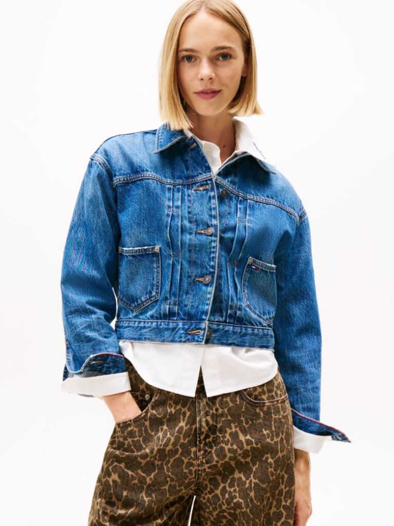 Denim Πλισέ Denim Trucker Τζάκετ  Γυναίκες