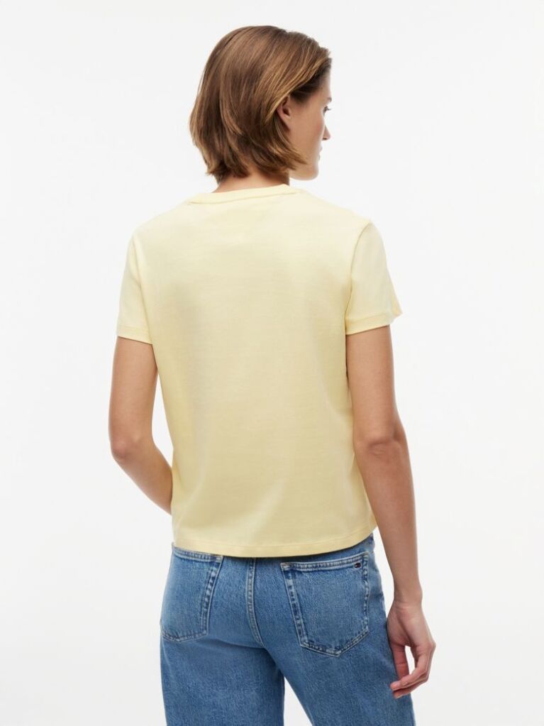 Yellow Tonal Tommy Flag T-Shirt  Women