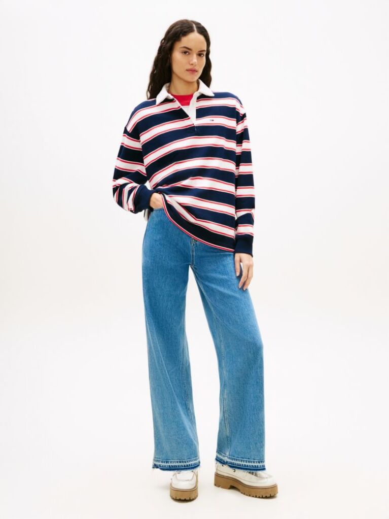Denim Ψηλόμεσο Τζιν Claire Σε Φαρδιά Γραμμή  Γυναίκες