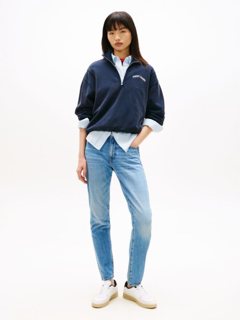 Denim Τζιν Σε Στενή Γραμμή Με Μεσαία Μέση  Γυναίκες