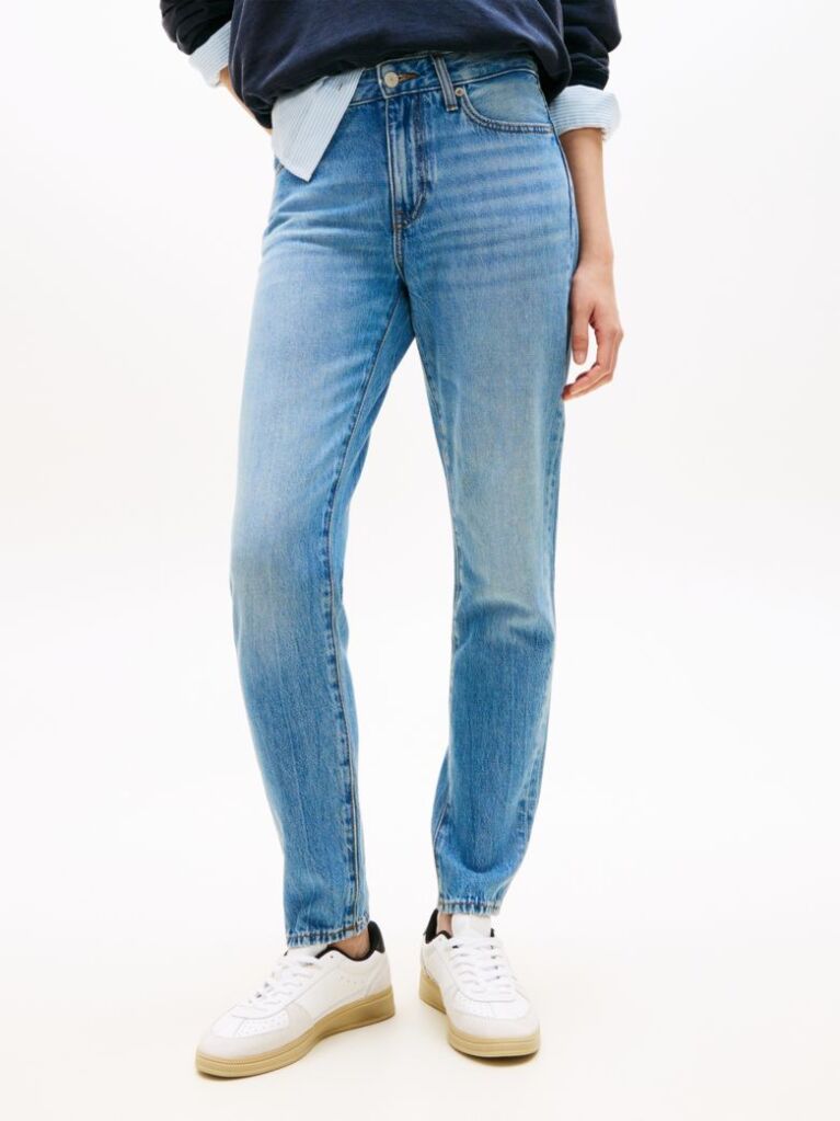 Denim Τζιν Σε Στενή Γραμμή Με Μεσαία Μέση  Γυναίκες