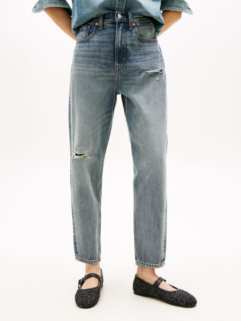 Denim Ultra Ψηλόμεσο Mom Τζιν Σε Tapered Γραμμή  Γυναίκες