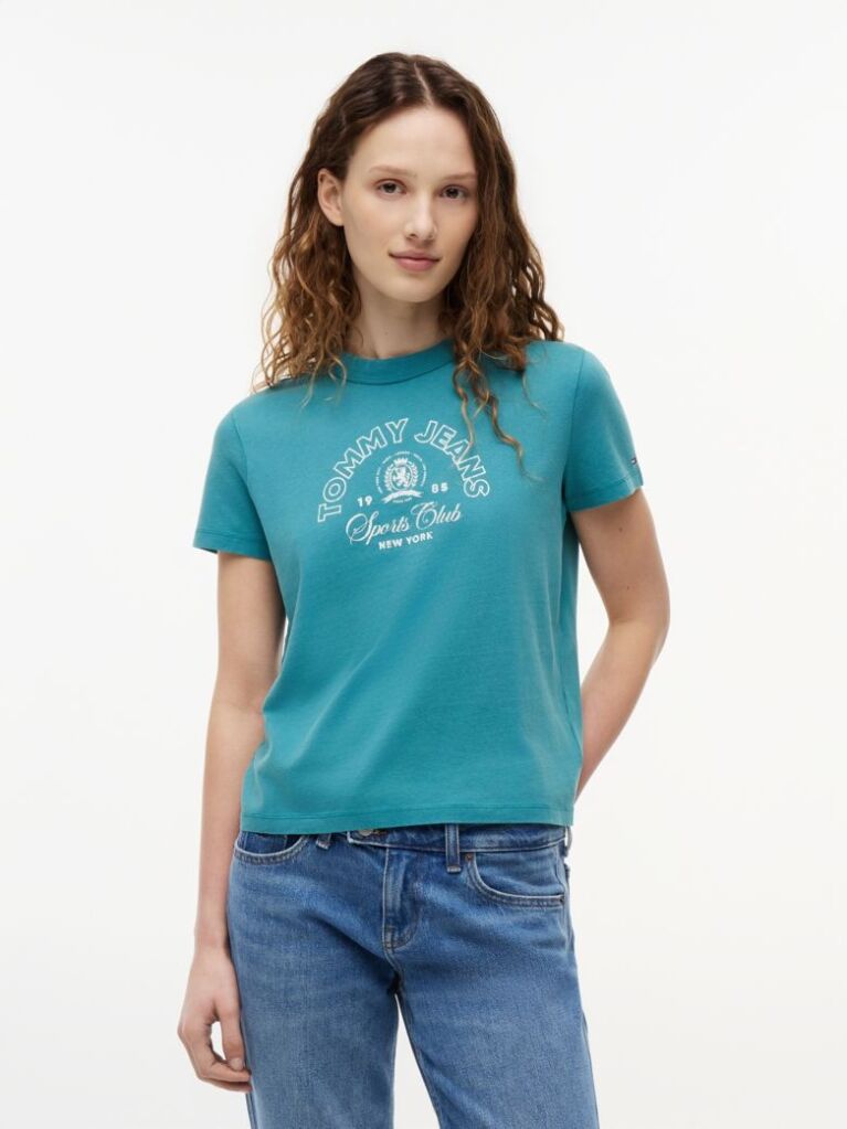 Blue Regular Heritage Logo T-Shirt  Women