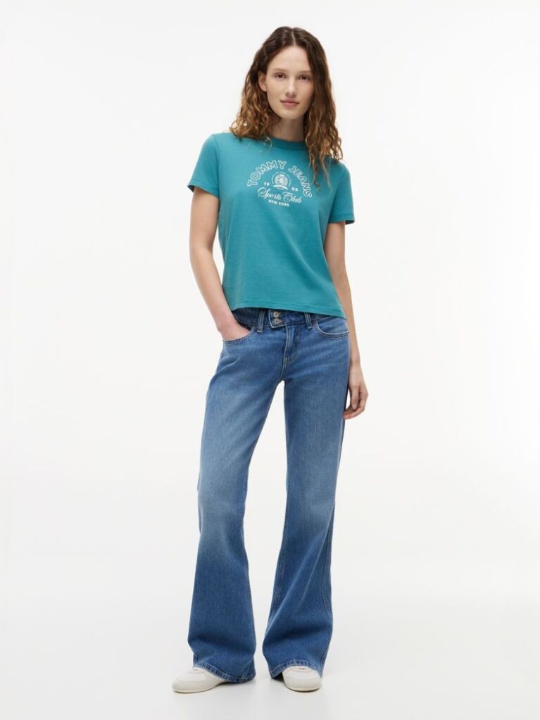 Blue Regular Heritage Logo T-Shirt  Women