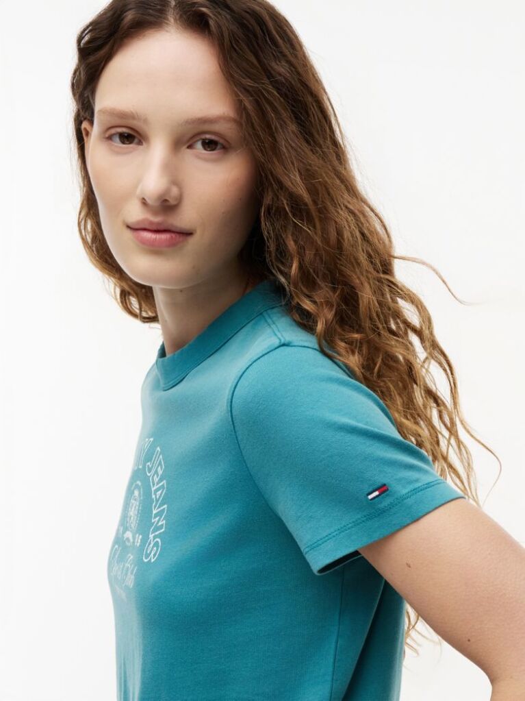Blue Regular Heritage Logo T-Shirt  Women