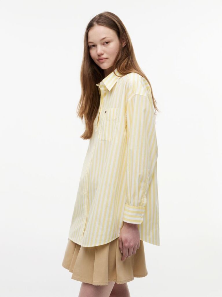 Multi Πουκάμισο Oversized Από Ποπλίνα  Γυναίκες