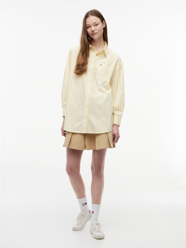 Multi Πουκάμισο Oversized Από Ποπλίνα  Γυναίκες