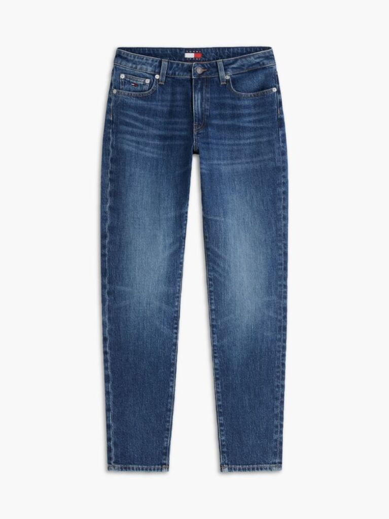 Denim Whiskered Mid Rise Slim Jeans  Women