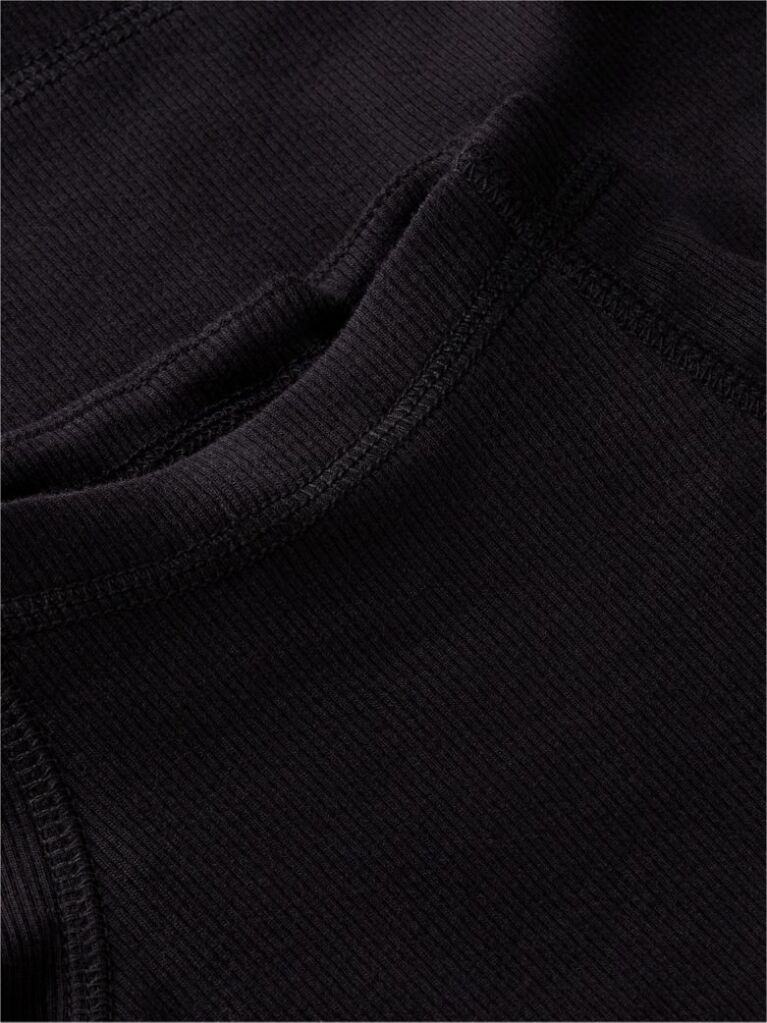 Tommy Badge Slim Long Sleeve T-Shirt — Black