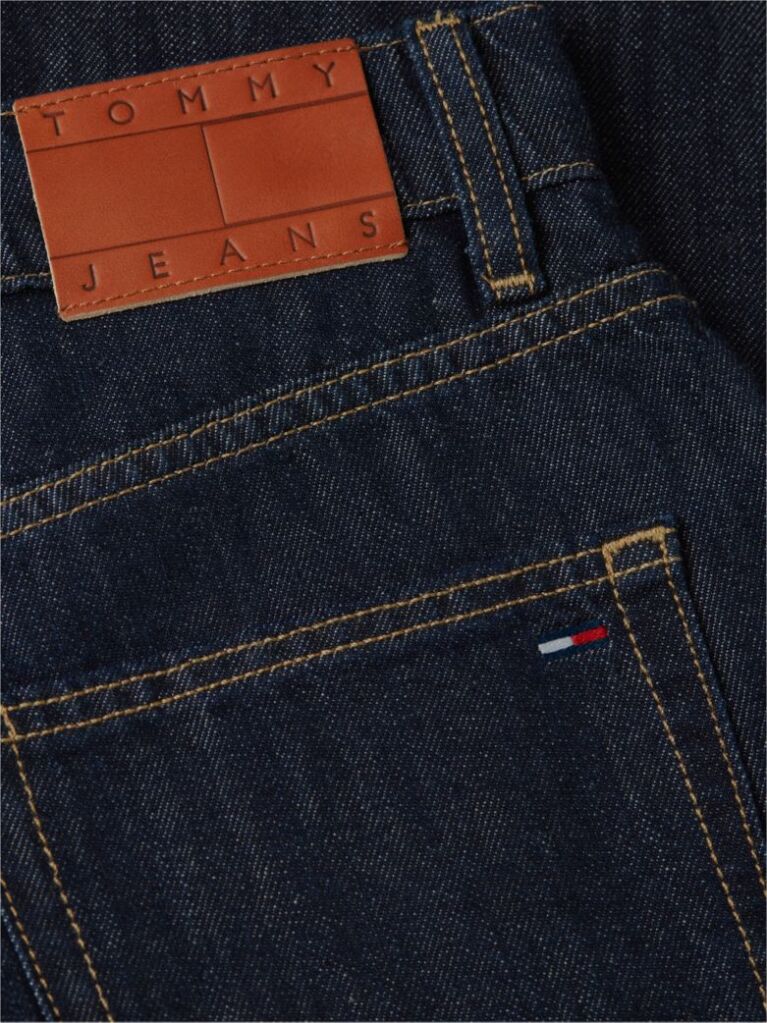 Denim Ultra Ψηλόμεσο Mom Τζιν Με Λινό Σε Γραμμή Tapered  Γυναίκες