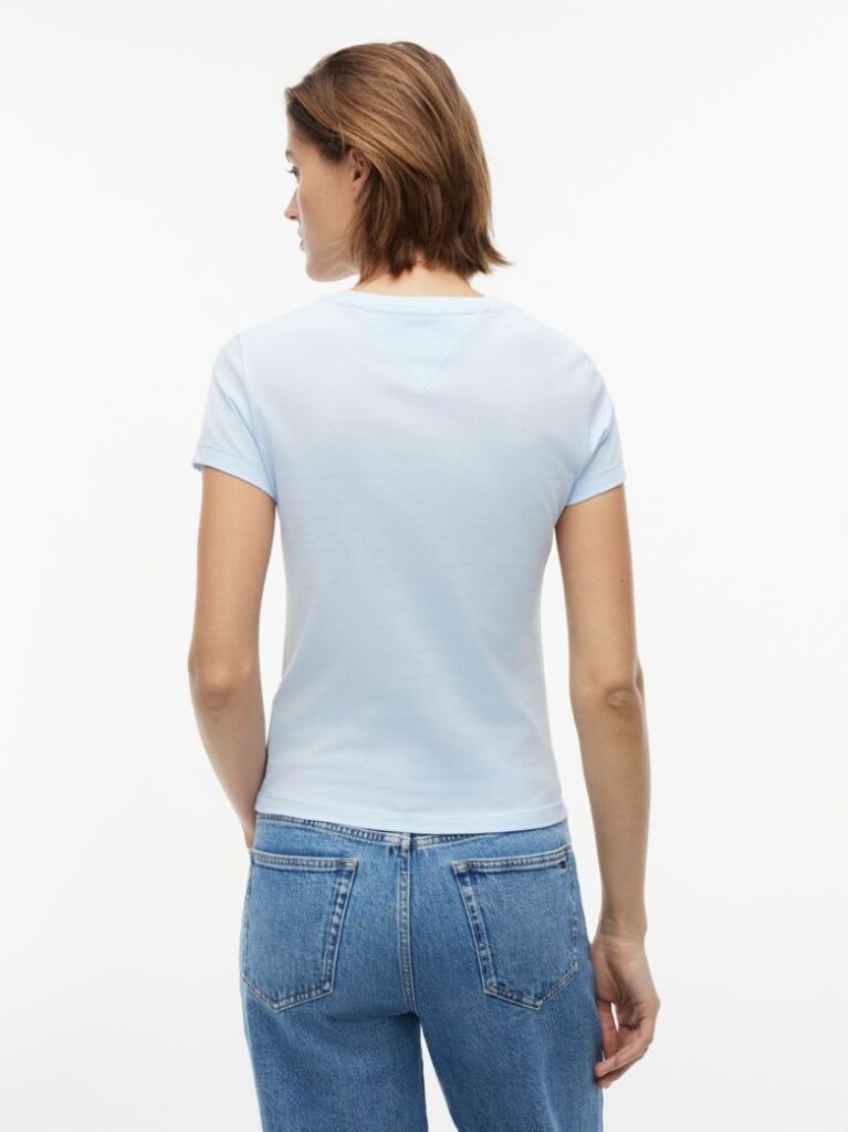 Blue Logo Slim Jersey T-Shirt  Women