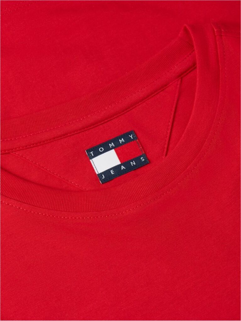Κόκκινο T-Shirt Jersey Σε Στενή Γραμμή  Γυναίκες