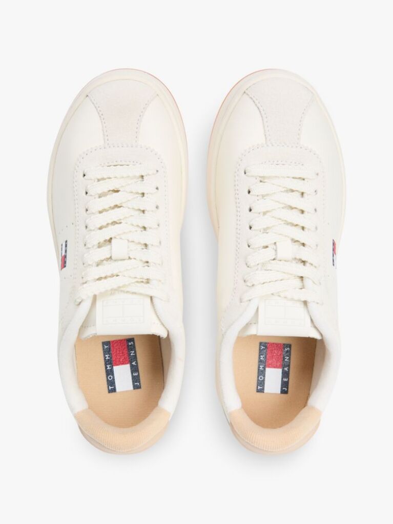 Μπεζ Δερμάτινα Sneakers Archive  Γυναίκες