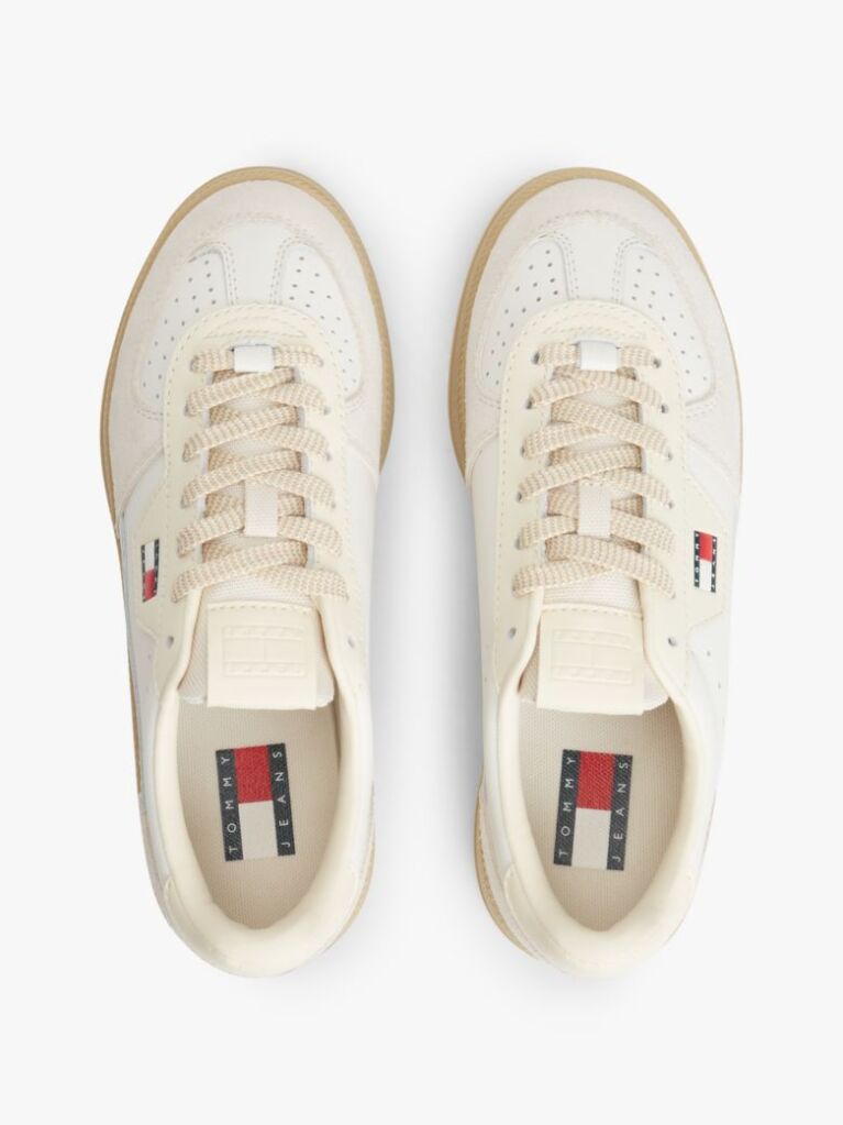 White The Greenwich Leather Chunky Cupsole Trainers  Women