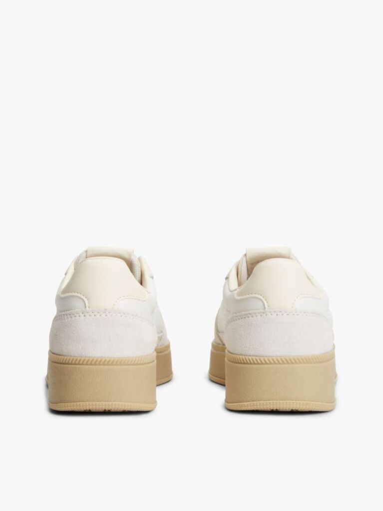 White The Greenwich Leather Chunky Cupsole Trainers  Women