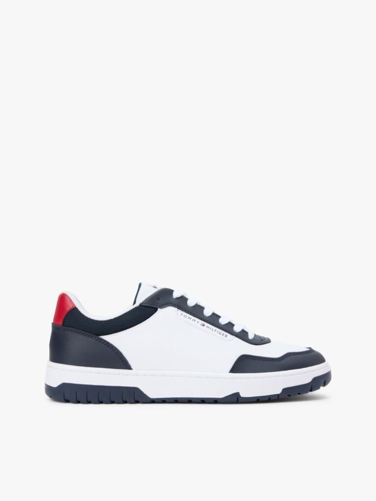 Blue Lightweight Basketball Trainers With Leather  Men