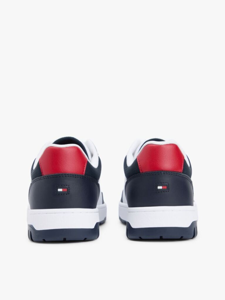 Blue Lightweight Basketball Trainers With Leather  Men