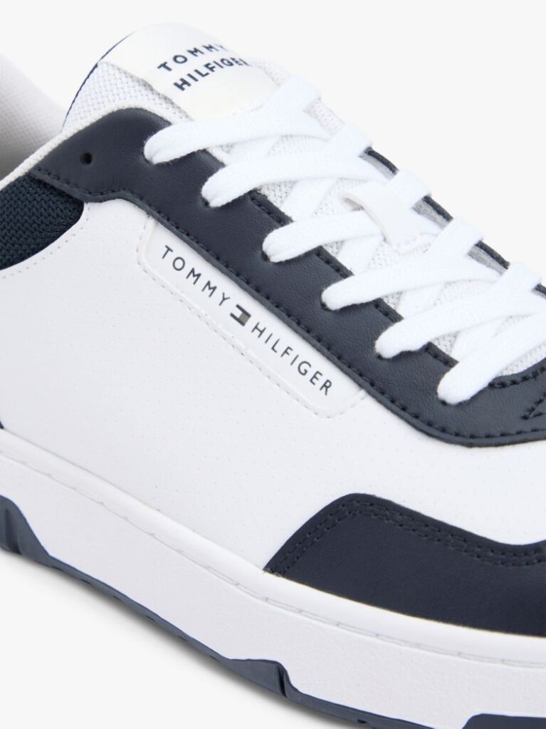 Blue Lightweight Basketball Trainers With Leather  Men