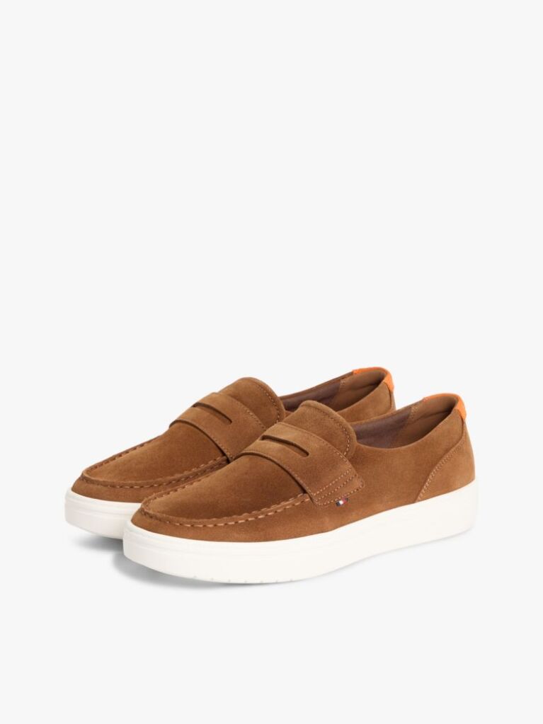 Brown Lightweight Suede Hybrid Loafers  Men